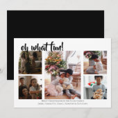 Cartes Pour Fêtes Annuelles 5 Photo Oh Quel Fun Noël (Devant / Derrière)