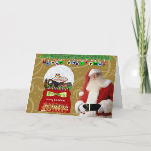 Cartes Pour Fêtes Annuelles 5x7 Las Vegas Christmas Card