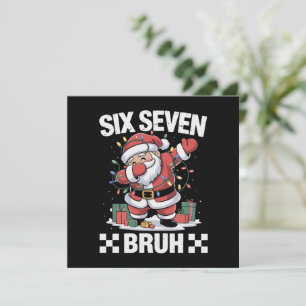 Cartes Pour Fêtes Annuelles 67 Six Seven Burh Noël drôle 6 7 Mème 