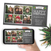 Cartes Pour Fêtes Annuelles 6 Collage photo - Tableau noir de Noël