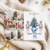 Cartes Pour Fêtes Annuelles 6 Photo Blue Chinoiserie Nutcracker Christmas