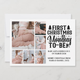 Cartes Pour Fêtes Annuelles 6 Photo Maman va avoir un bébé Noël Grossesse