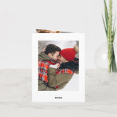 Cartes Pour Fêtes Annuelles 6 PHOTO Moderne Joyeux Noël Salutation (Dos)