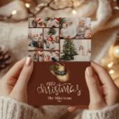 Cartes Pour Fêtes Annuelles 6 Photo Western Cowboy Casquette Noël