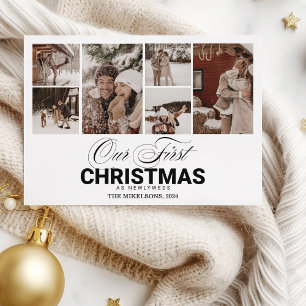 Cartes Pour Fêtes Annuelles 6 photos Premier Noël comme mariés