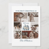 Cartes Pour Fêtes Annuelles 6 Photos Premier Noël Ensemble (Devant)