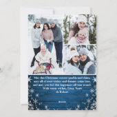 Cartes Pour Fêtes Annuelles 7 PHOTO Noël Rustique Bois Salutation (Dos)