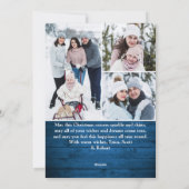 Cartes Pour Fêtes Annuelles 7 PHOTO Noël Rustique Bois Salutation (Dos)