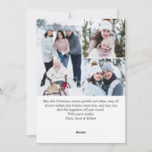 Cartes Pour Fêtes Annuelles 7 PHOTO Noël Rustique Bois Salutation (Dos)