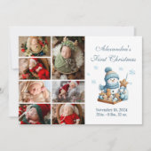 Cartes Pour Fêtes Annuelles 7 Photo Premier Noël (Devant)
