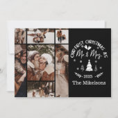 Cartes Pour Fêtes Annuelles 7 Photo Premier Noël en tant que M. & Mme (Devant)