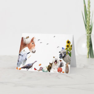 Cartes Pour Fêtes Annuelles #7 Profitez de l'abondance de la terre : Joyeux Th