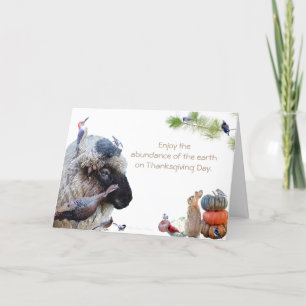 Cartes Pour Fêtes Annuelles #7 Profitez de l'abondance de la terre : Joyeux Th