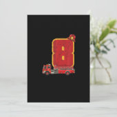 Cartes Pour Fêtes Annuelles 8 Anniversaire Cadeaux Garçon Pompier (Debout devant)