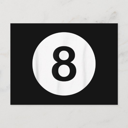 Cartes Pour Fêtes Annuelles 8 Ball pool Hall Tees, poison de Shark Lover (Devant)