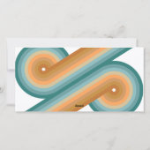 Cartes Pour Fêtes Annuelles 8 Collage photo - Joyeux Noël Retro Stripes (Dos)