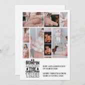 Cartes Pour Fêtes Annuelles 8 Photo Christmas Tree Pregnancy Announcement (Devant / Derrière)