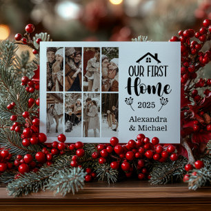Cartes Pour Fêtes Annuelles 8 Photo Minimaliste Noël Notre Première Maison