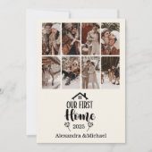 Cartes Pour Fêtes Annuelles 8 Photo Minimialist Christmas Our First Home (Devant)