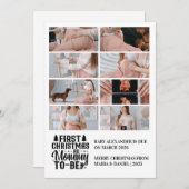 Cartes Pour Fêtes Annuelles 8 Photo Mommy to be Christmas Pregancy (Devant / Derrière)