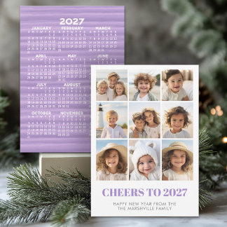 Cartes Pour Fêtes Annuelles 9 Photo Meilleure Année Jamais HYN 2027 Calendrier
