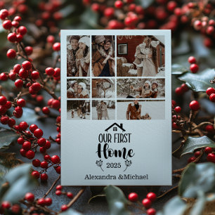 Cartes Pour Fêtes Annuelles 9 Photo Noël Minimaliste Notre Première Maison