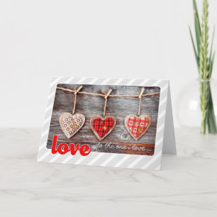 Cartes Pour Fêtes Annuelles À celui que j'aime. Coeurs d'artisanat Saint-Valen
