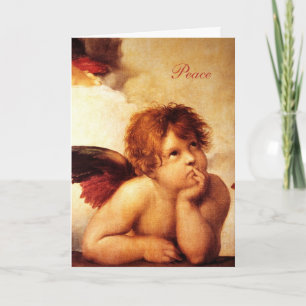 Cartes Pour Fêtes Annuelles A Cherub, Détail de la Vierge Sixtine - Raphael