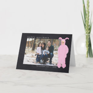 Cartes Pour Fêtes Annuelles A Christmas Story Costume de lapin de Ralphie -
