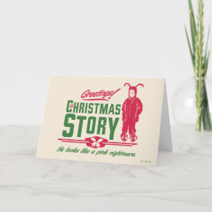 Cartes Pour Fêtes Annuelles A Christmas Story Il ressemble à un cauchemar ro