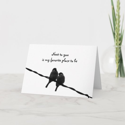 Cartes Pour Fêtes Annuelles À côté de Vous-Ma Saint-Valentin préférée (Devant)