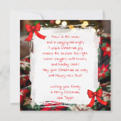 Cartes Pour Fêtes Annuelles A Cute Festive Papillon Personalized Christmas (Dos)