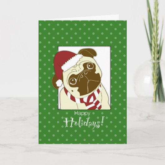 Cartes Pour Fêtes Annuelles À Dog Walker à Noël (Devant)