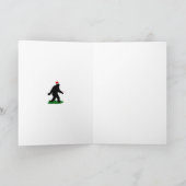 Cartes Pour Fêtes Annuelles A fêté Noël, Gone Squatchin' (Intérieur)