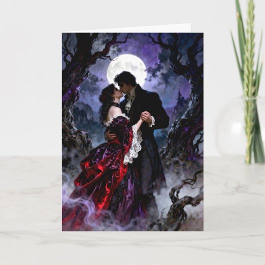 Cartes Pour Fêtes Annuelles A Gothic Romance Valentine (Devant)