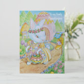 CARTES POUR FÊTES ANNUELLES A GRANDDAUGHTER'S PERSONALIZED EASTER CARD (Debout devant)