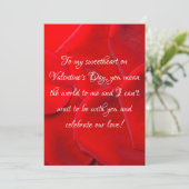 Cartes Pour Fêtes Annuelles À ma chérie pour la Saint-Valentin (Debout devant)