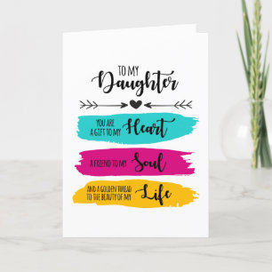 Cartes Pour Fêtes Annuelles À ma fille