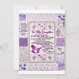 Cartes Pour Fêtes Annuelles À ma fille, ma petite fille je t'aime pour toujour