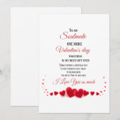 Cartes Pour Fêtes Annuelles À ma moitié, Un de plus de Saint-Valentin ensemble (Devant / Derrière)