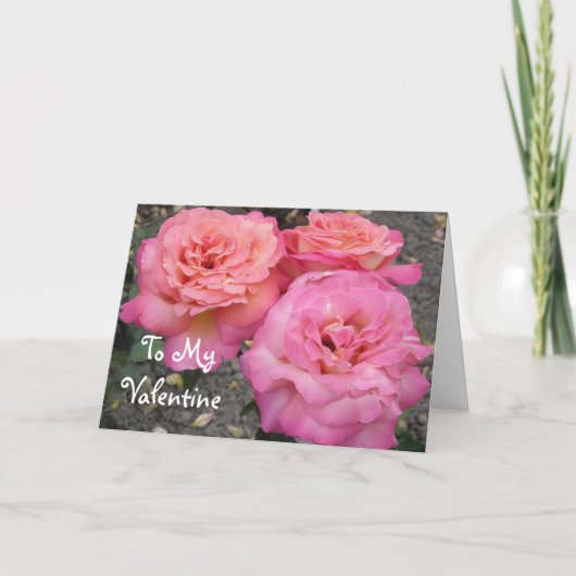 Cartes Pour Fêtes Annuelles À ma Saint Valentin (Devant)