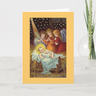 Cartes Pour Fêtes Annuelles A Mery Christmas Angels