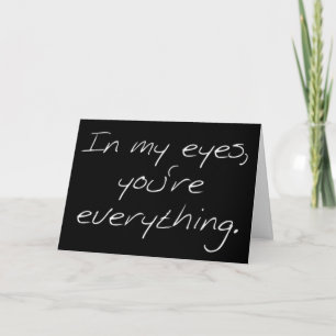 CARTES POUR FÊTES ANNUELLES À MES YEUX VOUS ÊTES "TOUT" JOYEUX NOËL