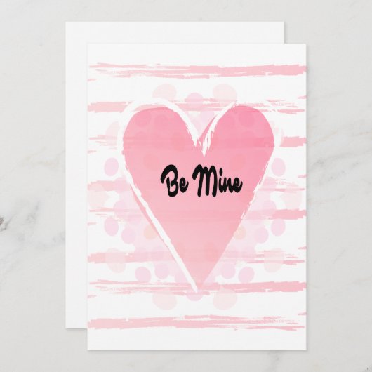 Cartes Pour Fêtes Annuelles "À Moi !" - Joyeuse Saint-Valentin Joli Message (Devant / Derrière)