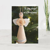 CARTES POUR FÊTES ANNUELLES ***À MON ANGE À NOËL*** NOËL AMOUR (Devant)