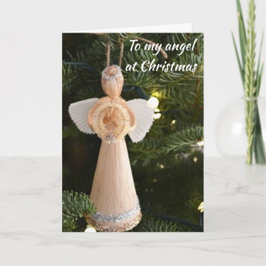 CARTES POUR FÊTES ANNUELLES ***À MON ANGE À NOËL*** NOËL AMOUR (Devant)