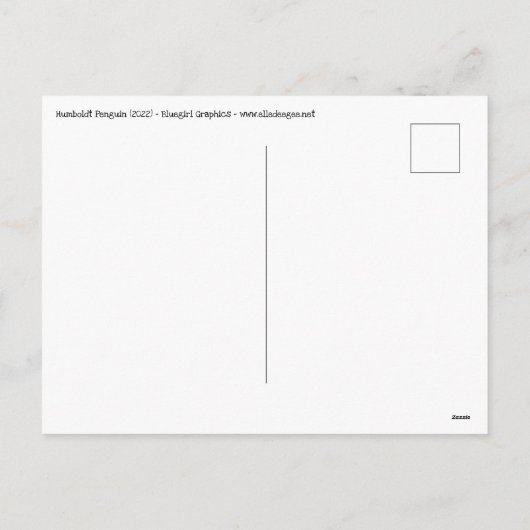 Cartes Pour Fêtes Annuelles A mon avis, Humboldt... Pingouin (Dos)