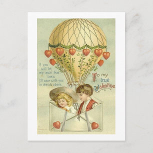 Cartes Pour Fêtes Annuelles À mon ballon à air chaud Valentine