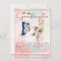 À Mon Cadeau Petite-Fille, Beau Cadeau Papillon