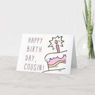 CARTES POUR FÊTES ANNUELLES À MON "COUSIN ÂGÉ" À L'ANNIVERSAIRE